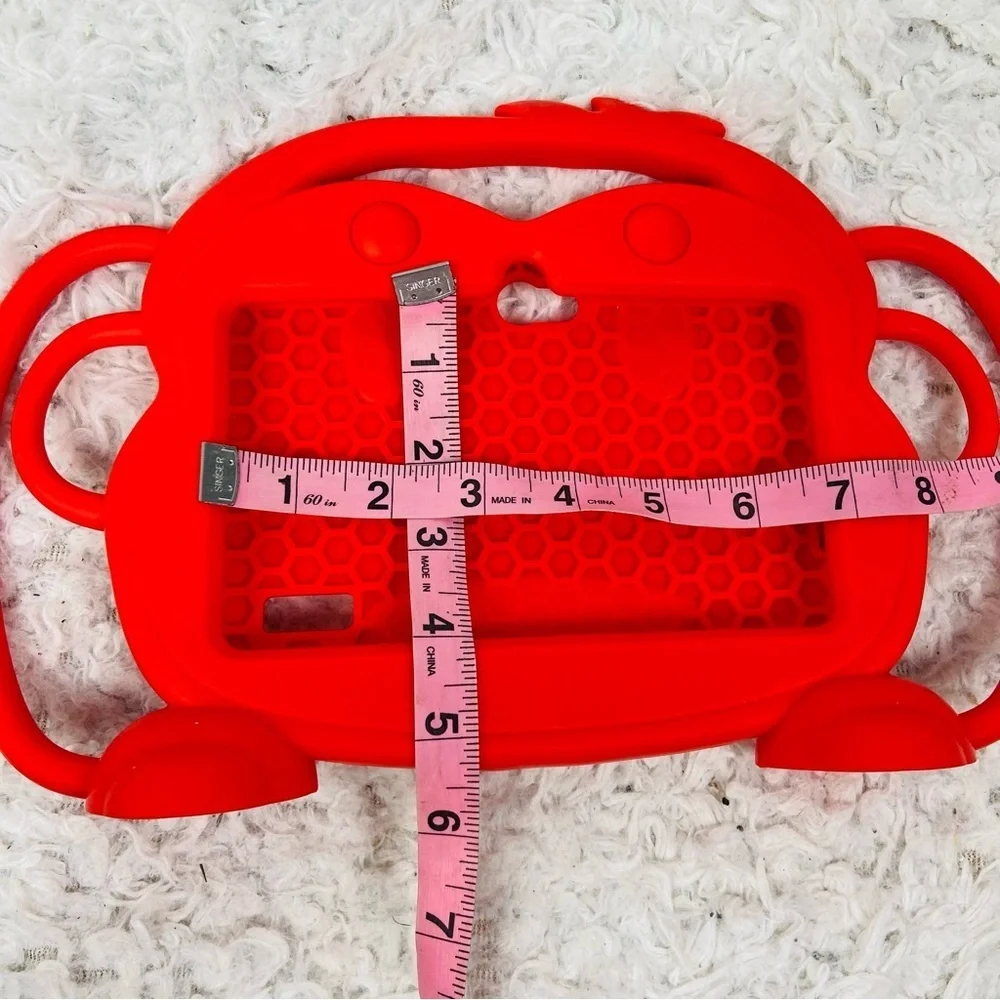 Red Tablet kids monkey Case with Handle